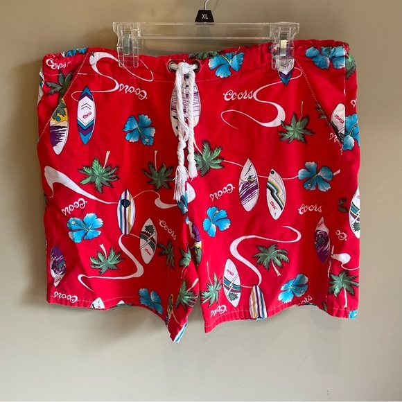 Coors Hawaiian Men’s Short‎ Length Draw String UnSwim Trunks - Picture 1 of 5